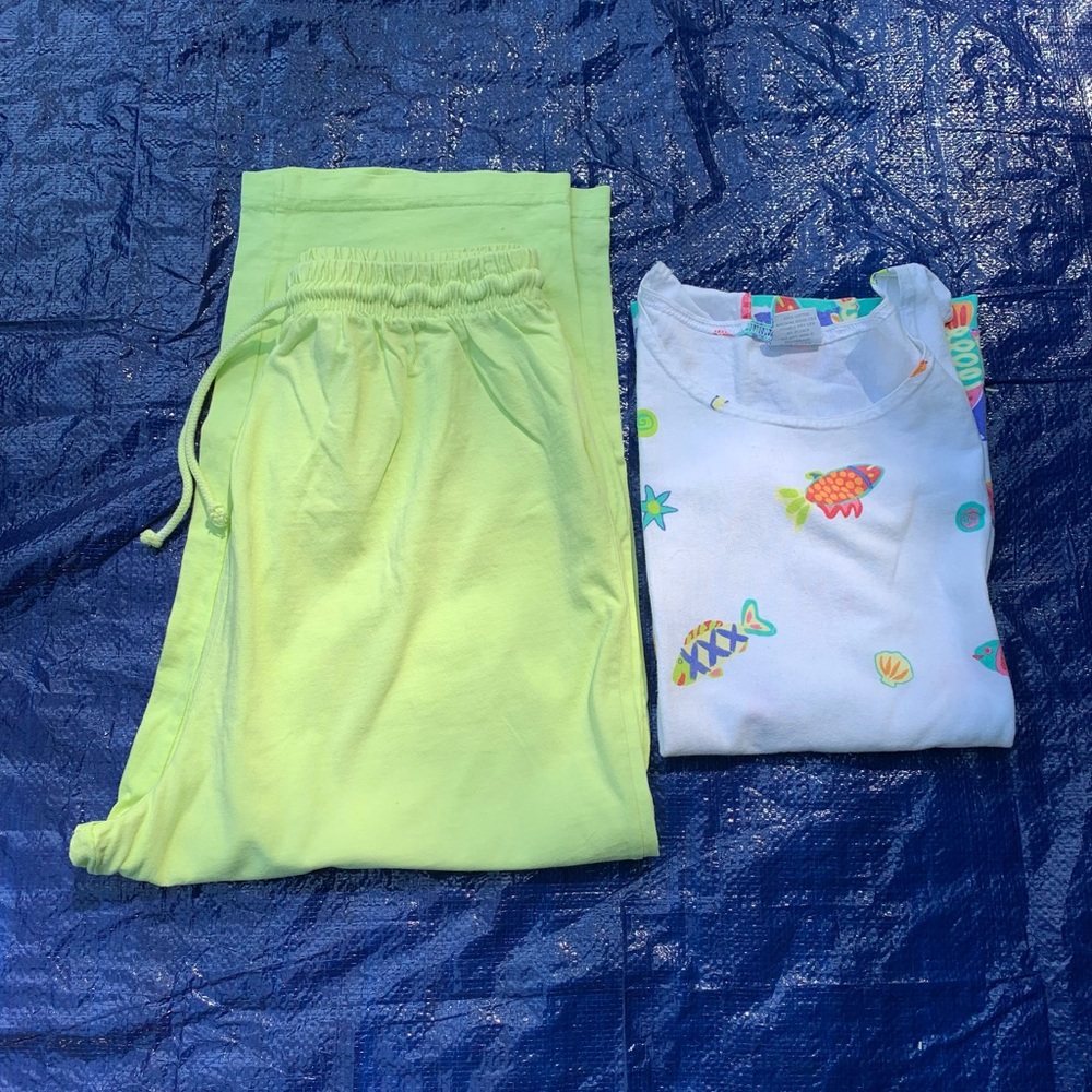 Cotton Knit Capris and Tank Set